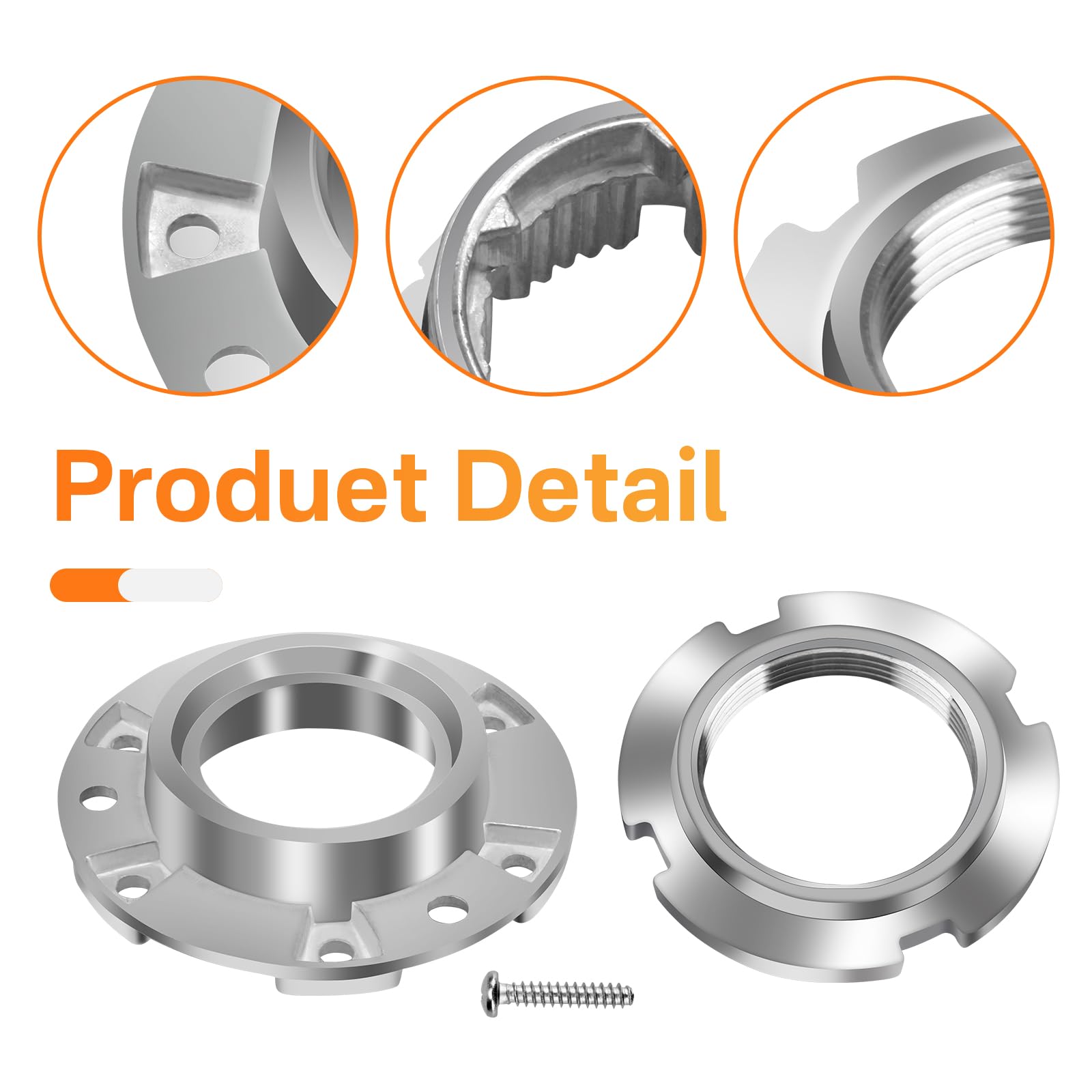 Kit de Centro de Tambor de Lavadora W10324651 Metal - Imagen 4