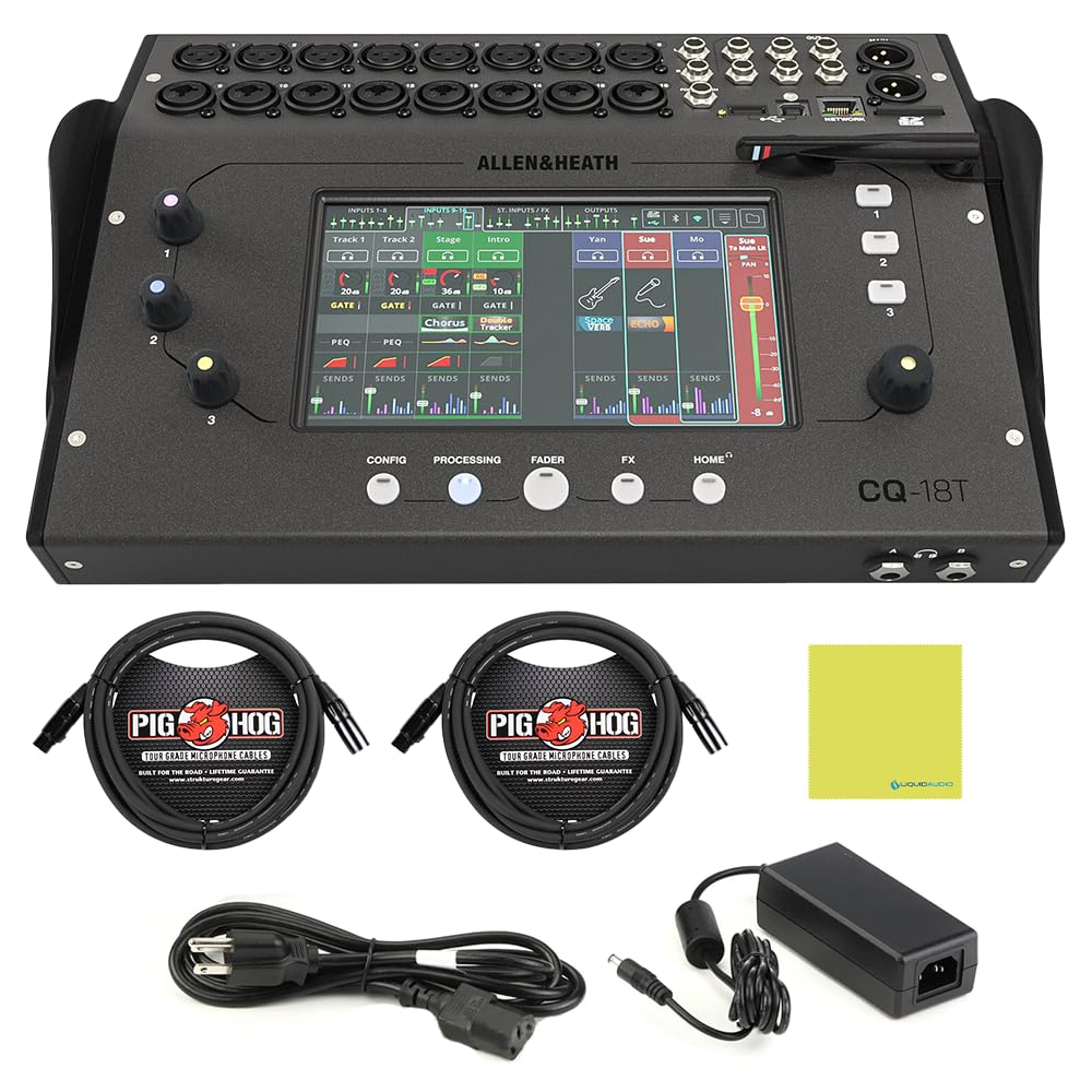 Allen and Heath CQ18T Ultra-Compact 18in / 8out Mezclador