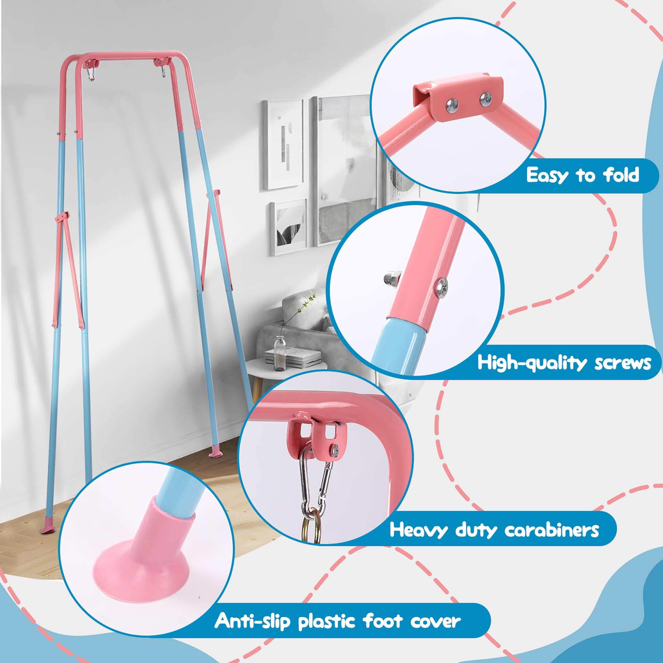 2 en 1 Columpio de Bebé - Saltador, Set de Columpio para - Imagen 5