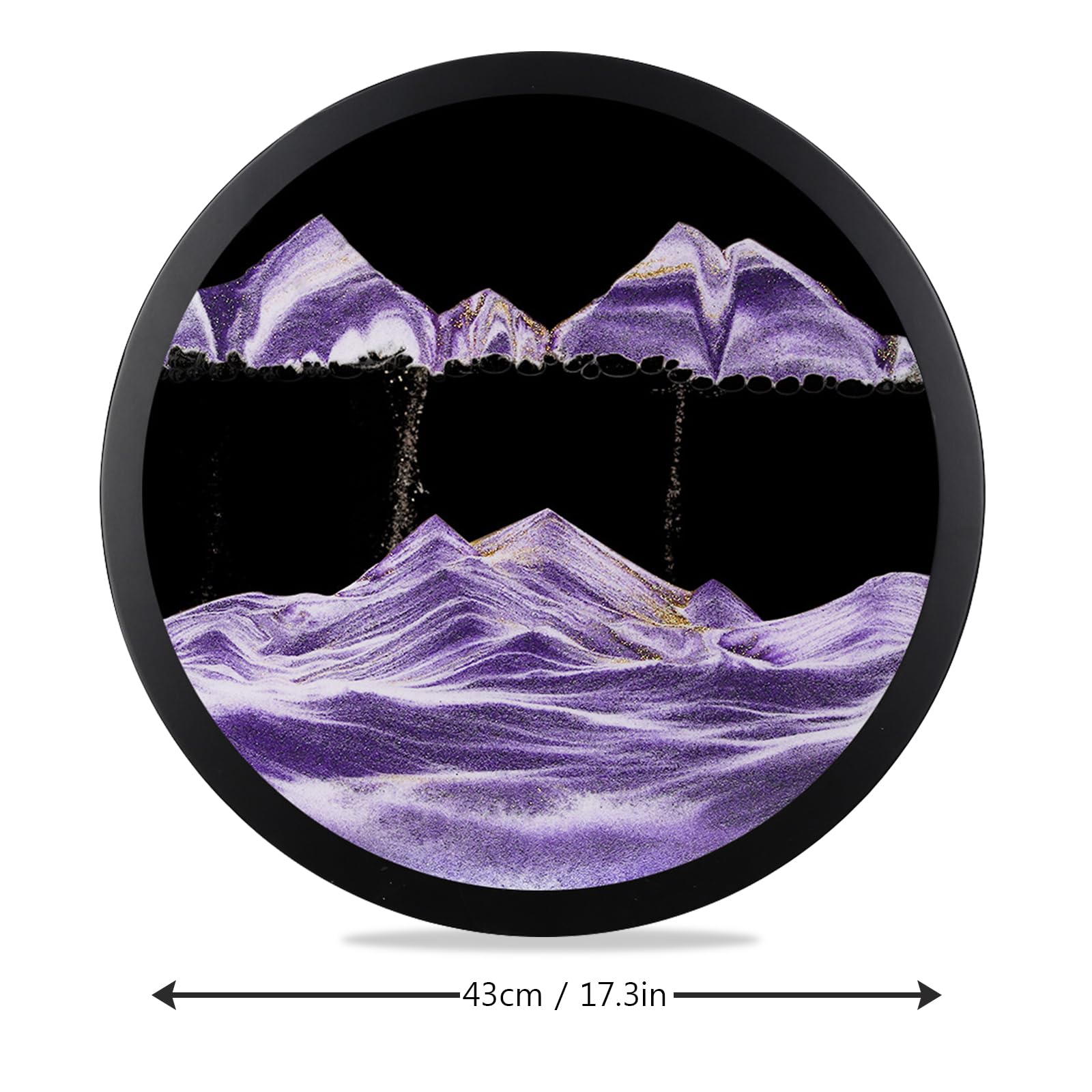 Heuanpte 17.3" Decoración de Arte de Arena en -Morado-A - Imagen 5