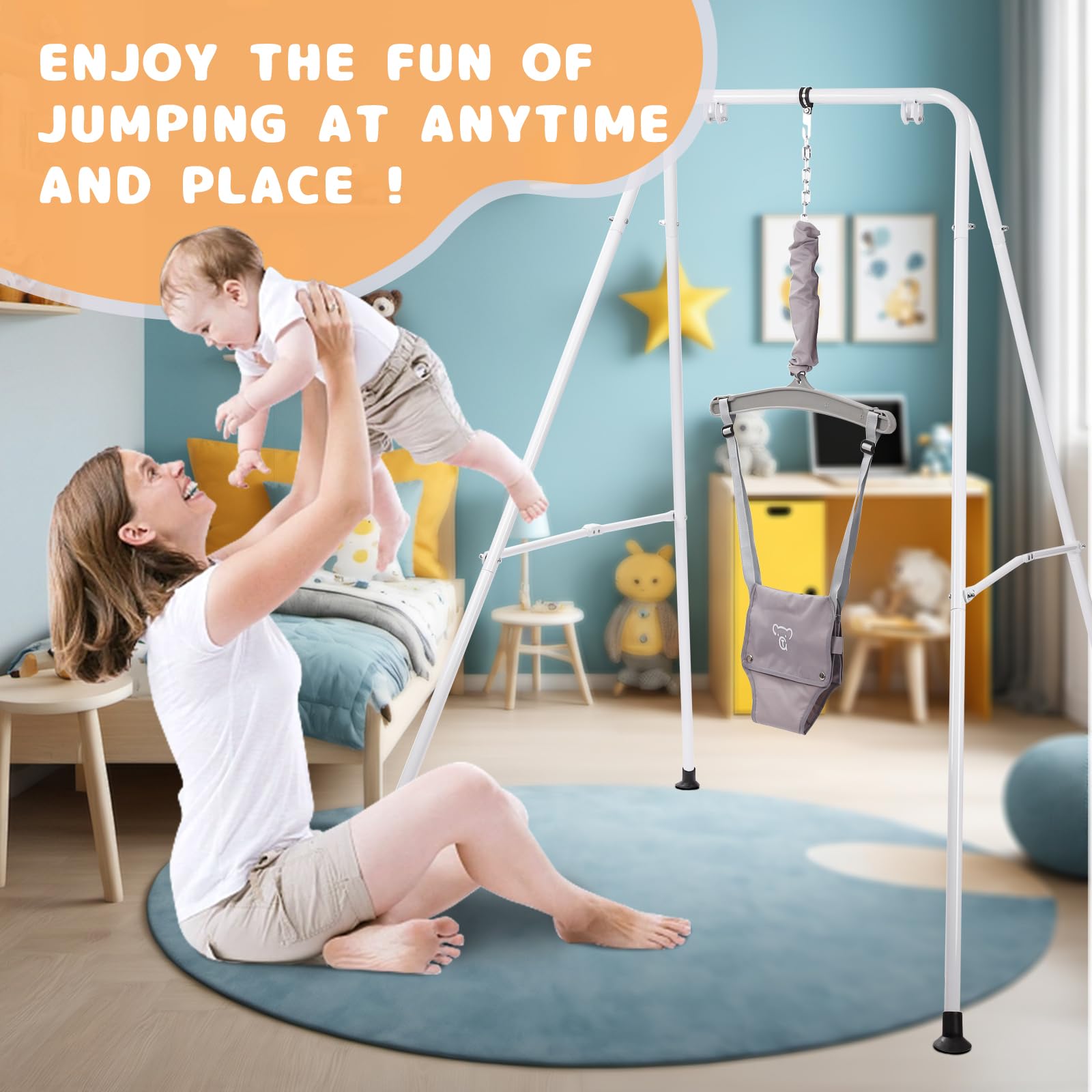 Set de Columpio 2 en 1 para Niños - Jumper, Columpio para - Imagen 9