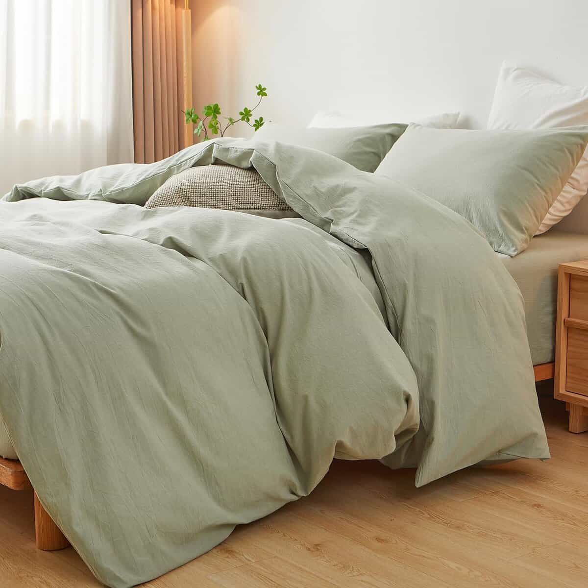 XINMIANFANG Juego de Funda Nórdica de Algodón 100% Tamaño - Imagen 8