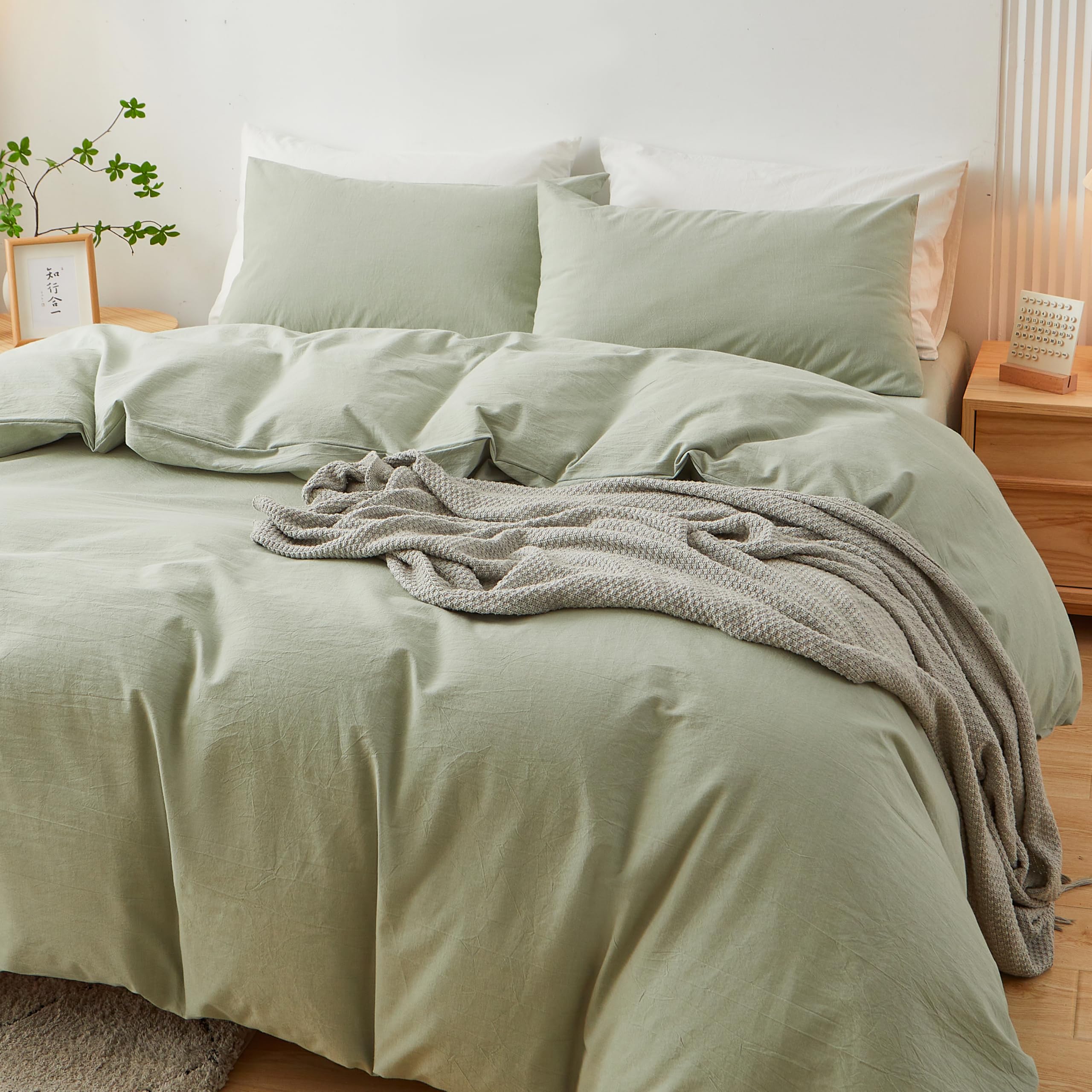 XINMIANFANG Juego de Funda Nórdica de Algodón 100% Tamaño - Imagen 3