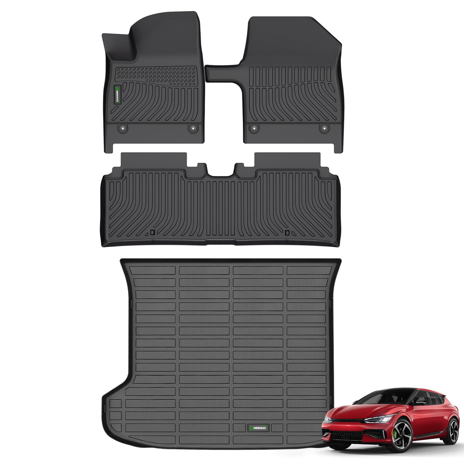 Tapetes de piso y forro de carga compatibles con Kia EV6