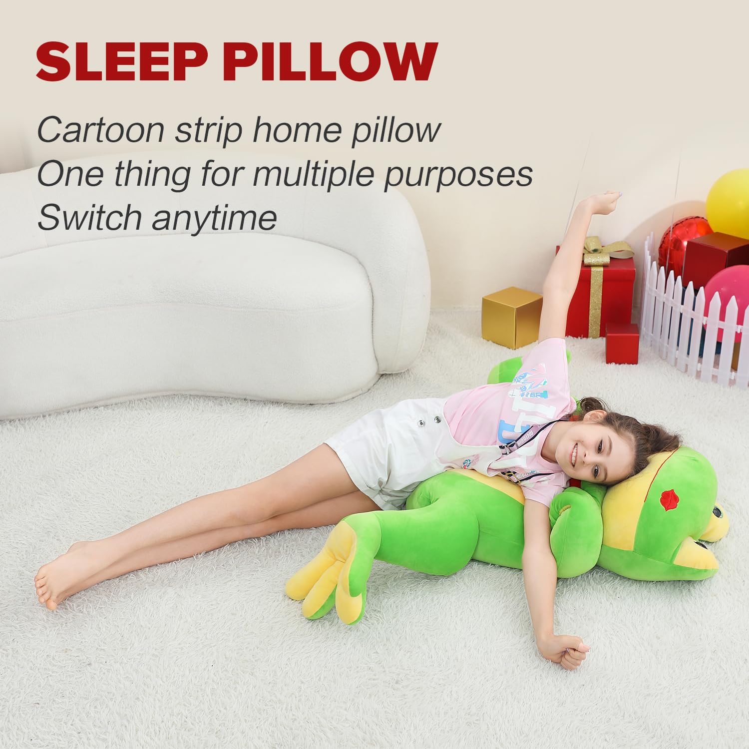 YOHAKI Bonito Peluche de Rana Grande de 24 Pulgadas para - Imagen 5