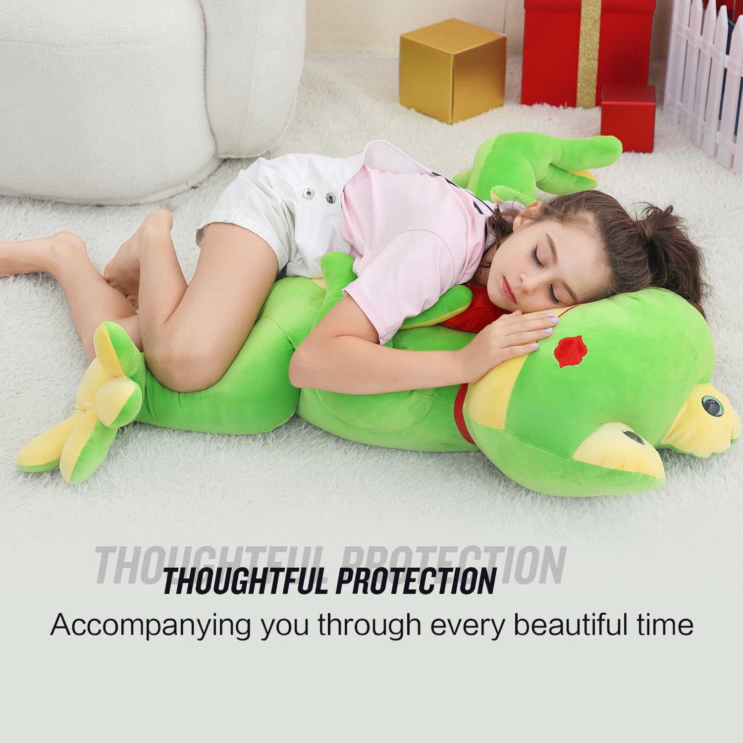 YOHAKI Bonito Peluche de Rana Grande de 24 Pulgadas para - Imagen 4