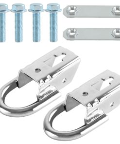 HIMARKLIF 2PCS Ganchos de Remolque Accesorios Plateados