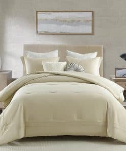 Juego de Edredón King SahSahCasa, Juego de -Champagne Beige