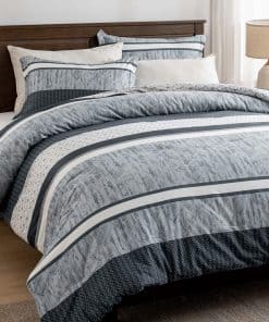 Juego de Colcha King SahSahCasa, Set de Edredón King Gris