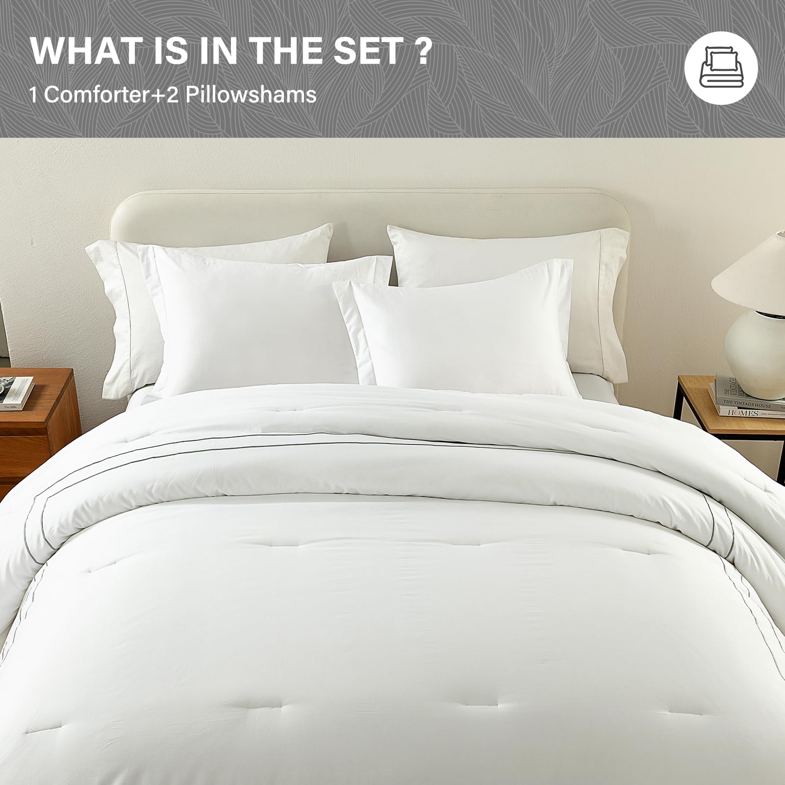 Conjunto de Edredón Queen SahSahCasa, Juego de Ropa de Cama - Imagen 6