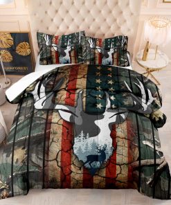 Suncloris Juego de Edredón con Cuernos de Ciervo Bandera