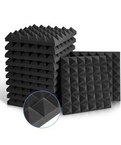 Paneles de Espuma Acústica Piramidal U MAX, 12" X 12" X2",