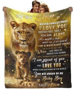 Regalo de Cumpleaños para Hijo de Mamá - Manta de Franela