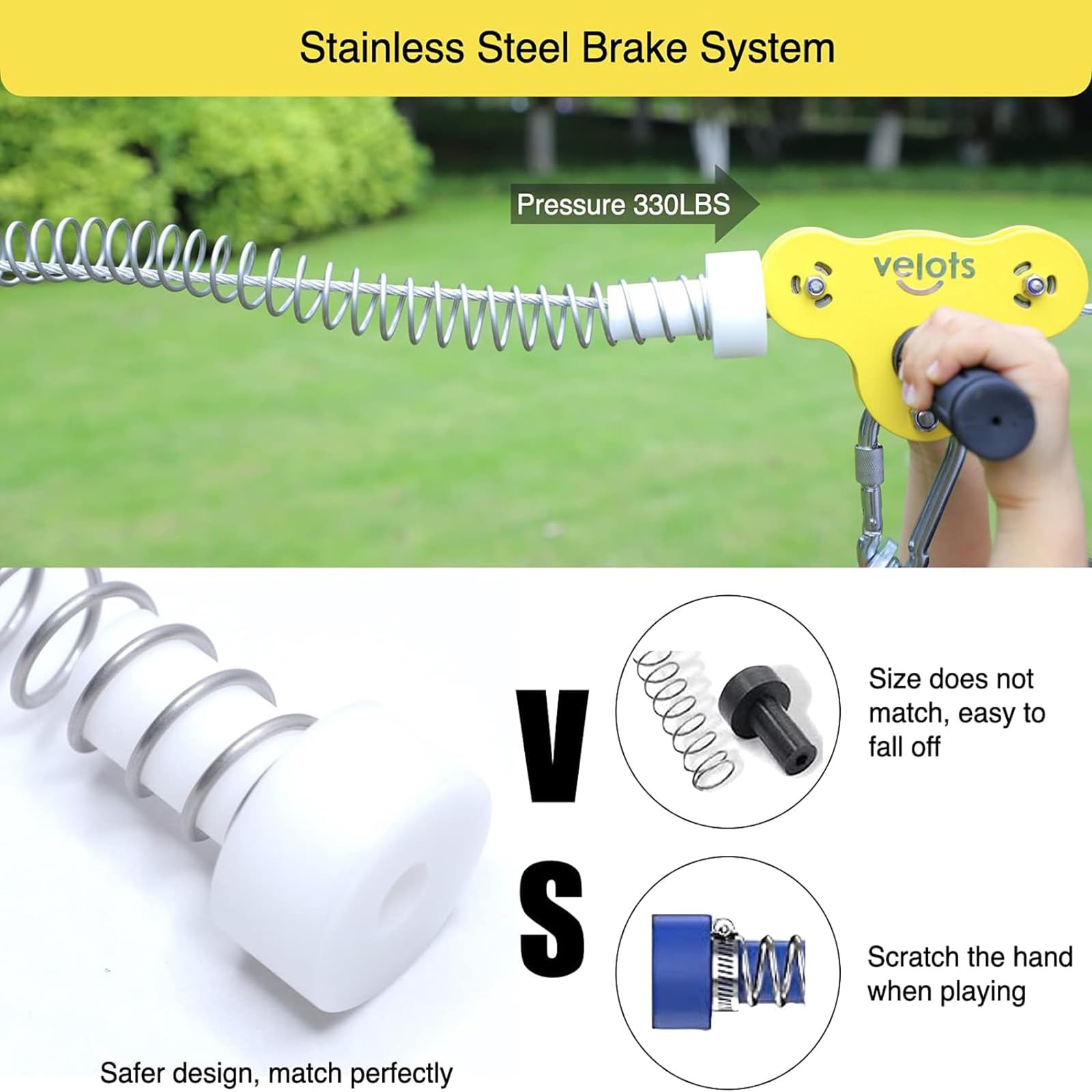 Kits de Cables de Acero para Tirolesa Velots para Patio - Imagen 4