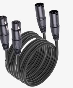 Cable XLR Yumiwoow de 50 pies 2 Paquetes - Cable de