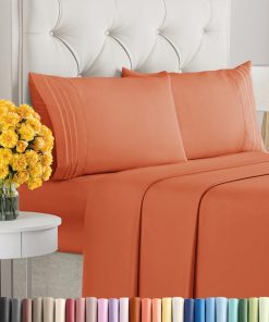 Juego de Sábanas King Size de 4 Piezas - -Calabaza cosechada