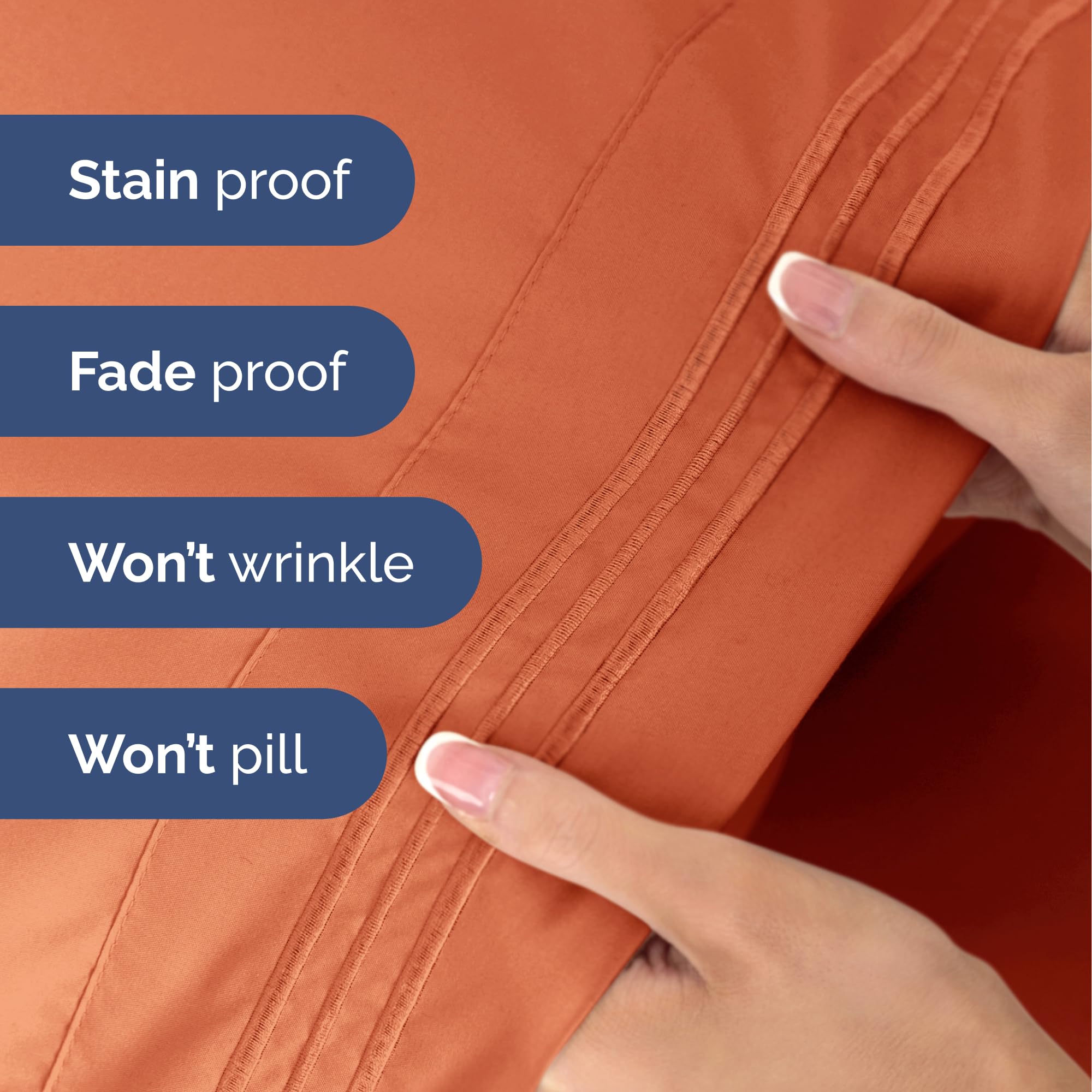 Juego de Sábanas Tamaño Twin de 3 Piezas - -Calabaza de Cose - Imagen 7