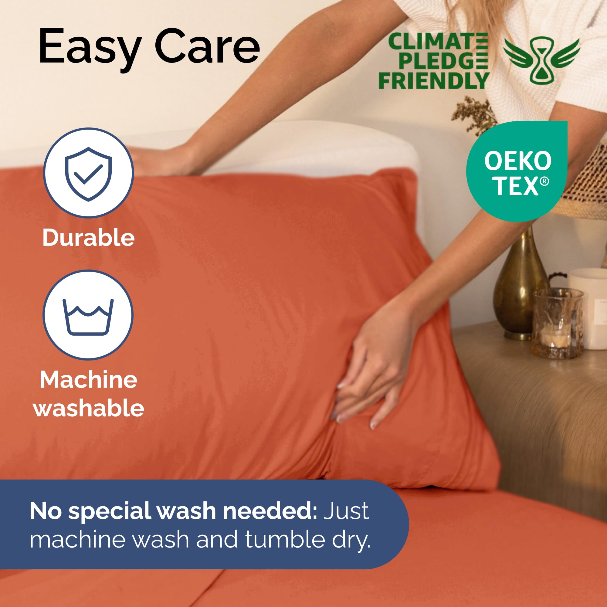 Juego de Sábanas Tamaño Twin de 3 Piezas - -Calabaza de Cose - Imagen 8