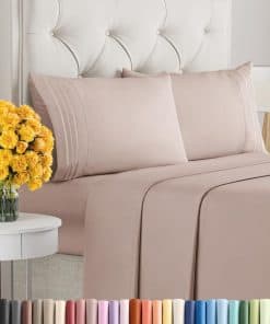 Juego de sábanas de 4 piezas tamaño King - Extra suaves,