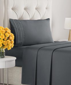 Juego de sábanas de tamaño Twin XL de 3 -Azul pizarra