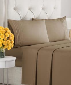 Juego de sábanas de 4 piezas tamaño Cal King - Súper