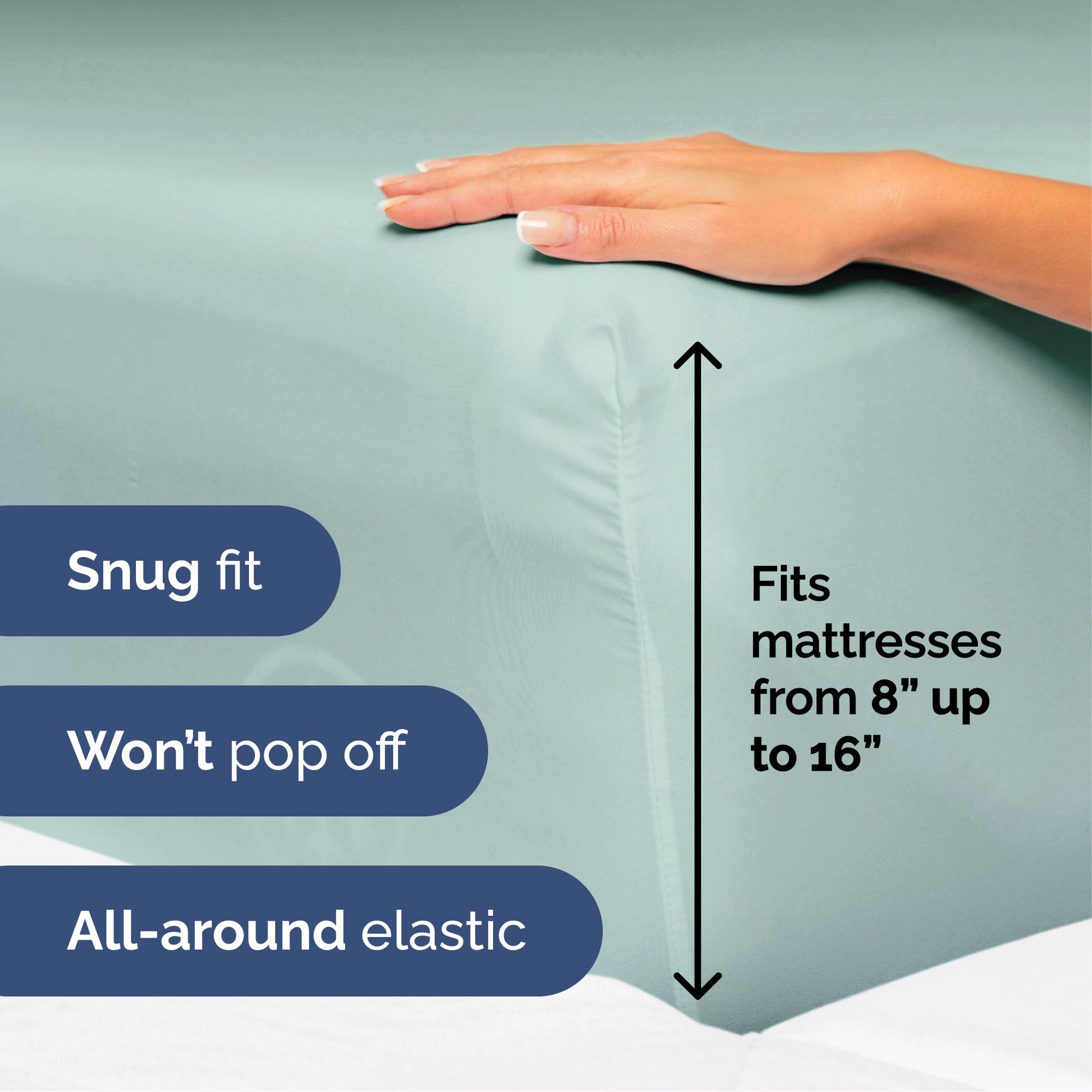 Juego de sábanas tamaño Queen de 4 piezas - Sábanas extra - Imagen 5