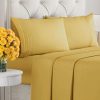 Juego de sábanas completo de 4 piezas - -Mostaza