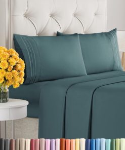 Juego de sábanas King Size de 4 piezas - -Deep Teal