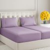 Juego de sábanas de tamaño Split King de 5 -Lila