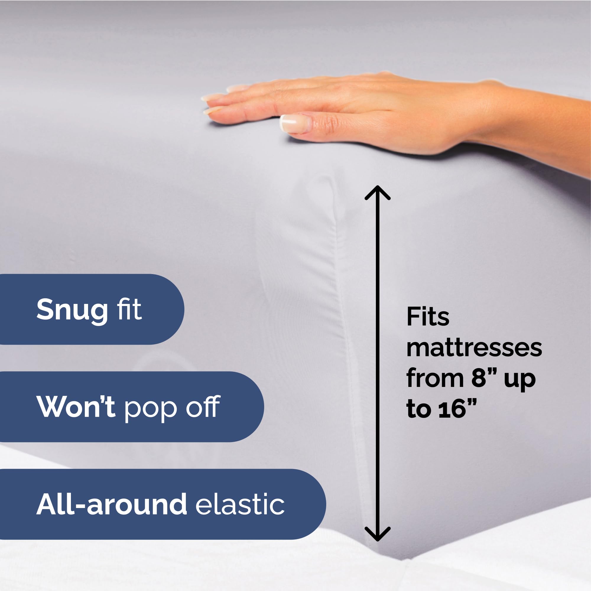 Juego de Sábanas Twin XL de 3 Piezas - Extra Suave, - Imagen 4