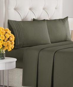 Juego de sábanas de 4 piezas tamaño King Cal - Sábanas