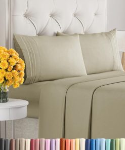 Juego de Sábanas Tamaño Queen de 4 Piezas - Sábanas Extra