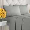 Juego de sábanas completo de 4 piezas - -Gris pizarra