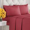 Juego de Sábanas King Size de 4 Piezas - -Berry