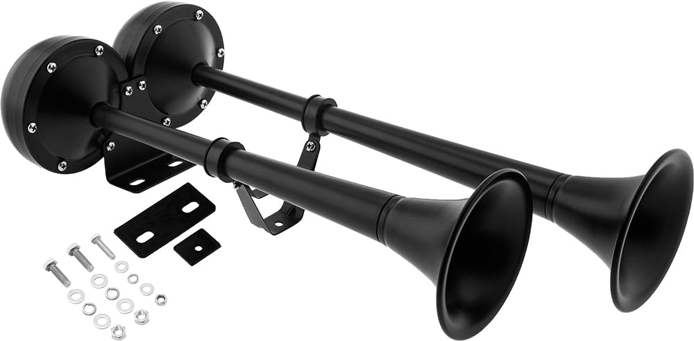 Vixen Horns Potente y Fuerte Doble Trompeta de Acero