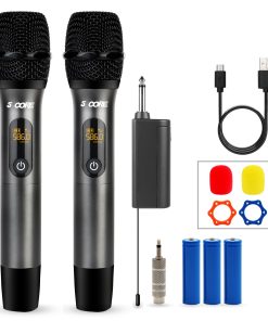 Set de 5 Micrófonos Inalámbricos UHF 5 CORE con 210 ft de