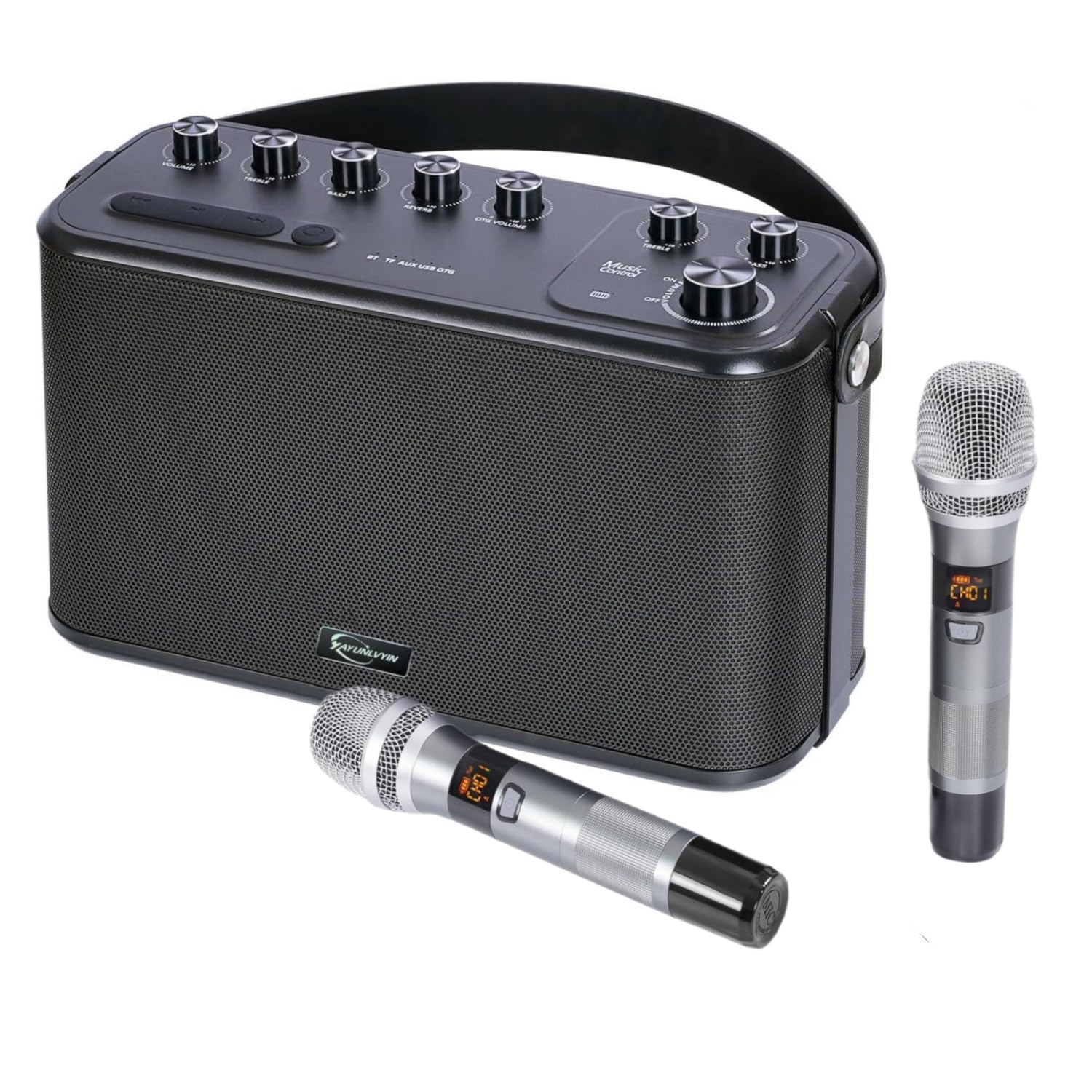 Máquina de Karaoke para Adultos y Niños con Dos Micrófonos