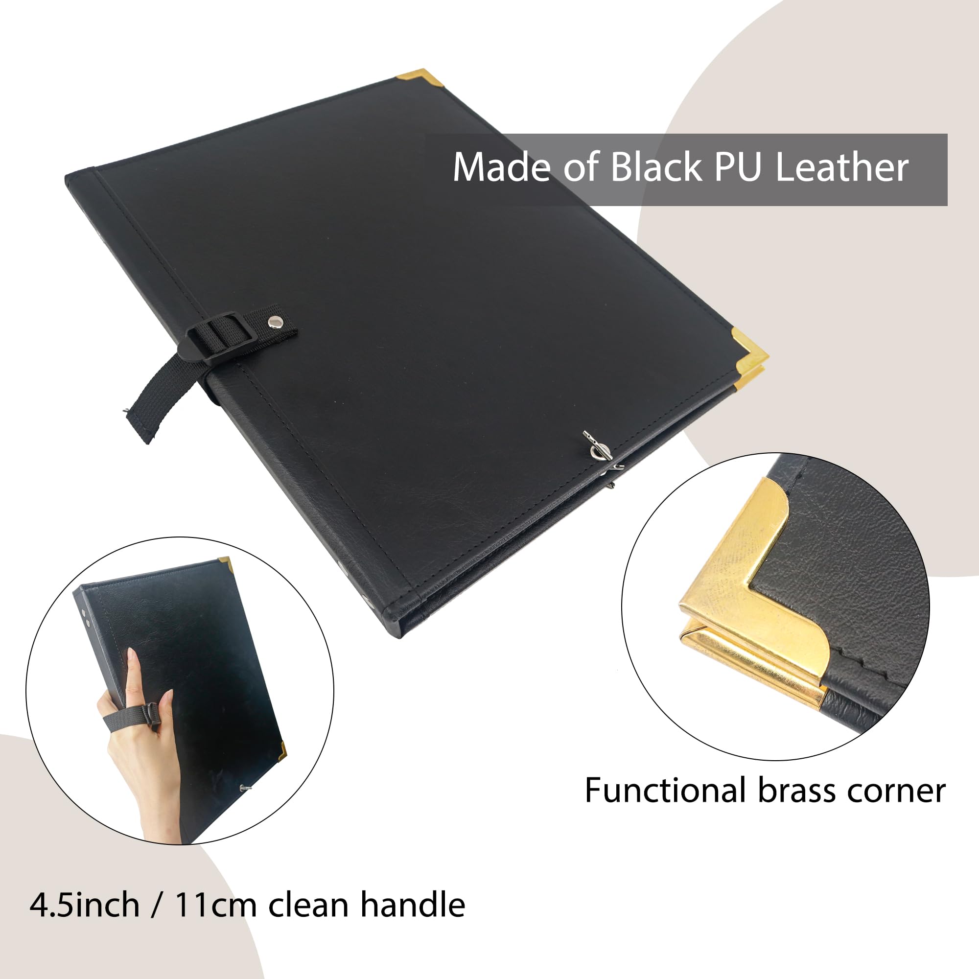 Porta partituras coral IvyRobes con cuerda elástica Carpeta - Imagen 5