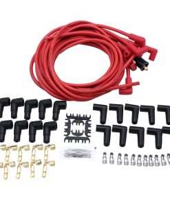 Juego de Cables de Bujías de 8mm en Rojo con Botas de 90