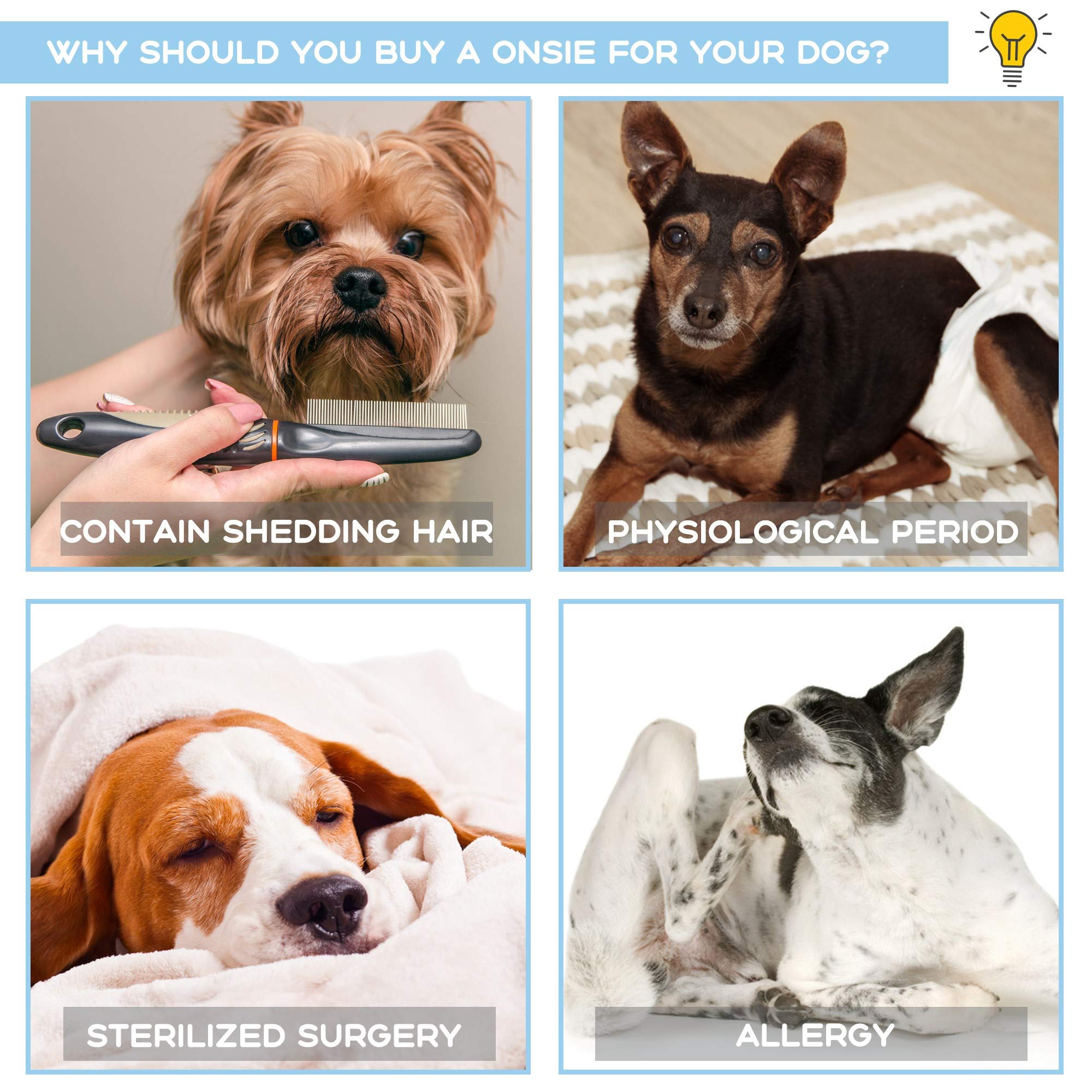 Parderry Dog Onesie para Perros Después de la Cirugía Traje - Imagen 8