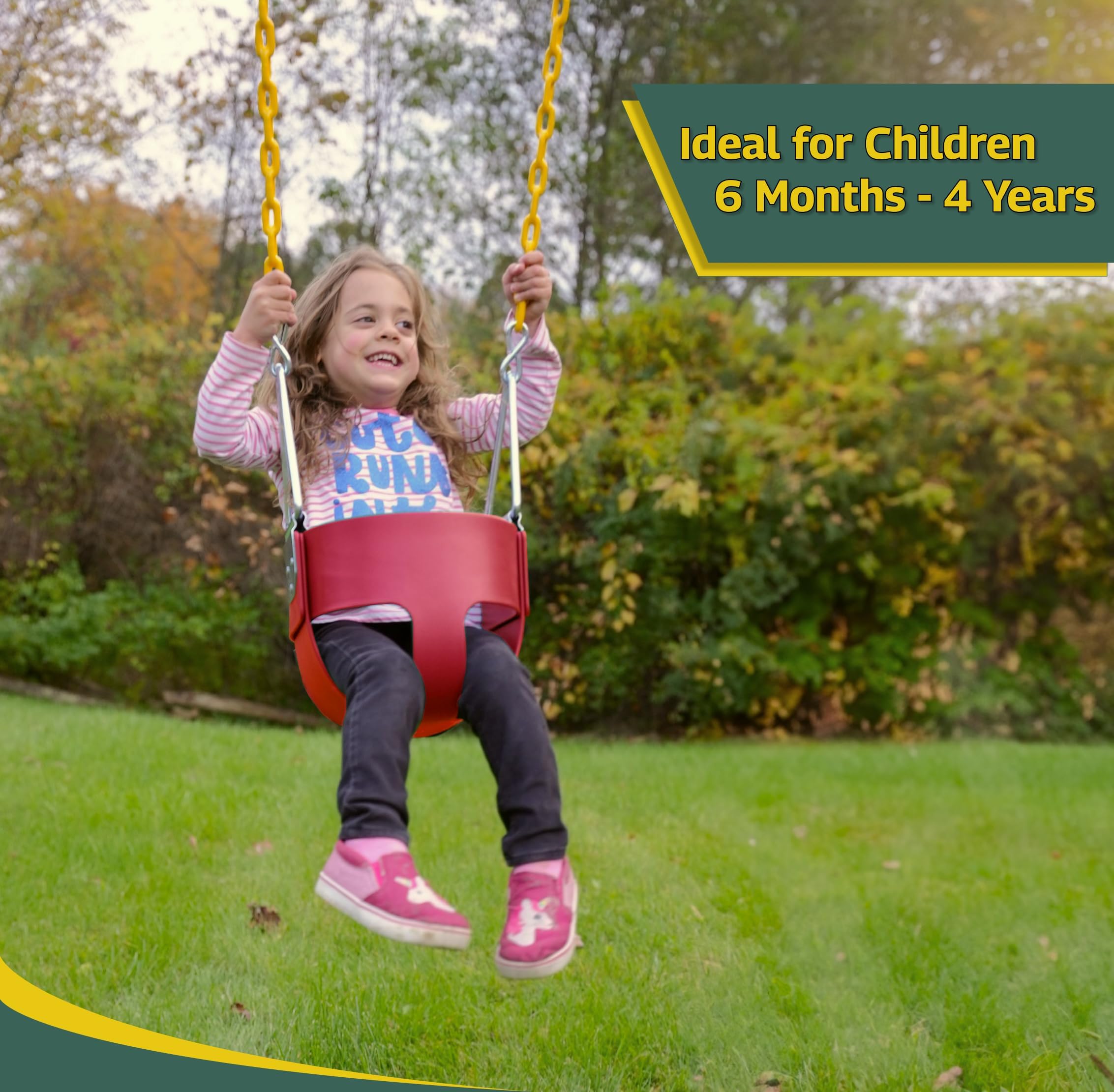 Asiento de Columpio para Bebés con Cubierta Completa de - Imagen 7