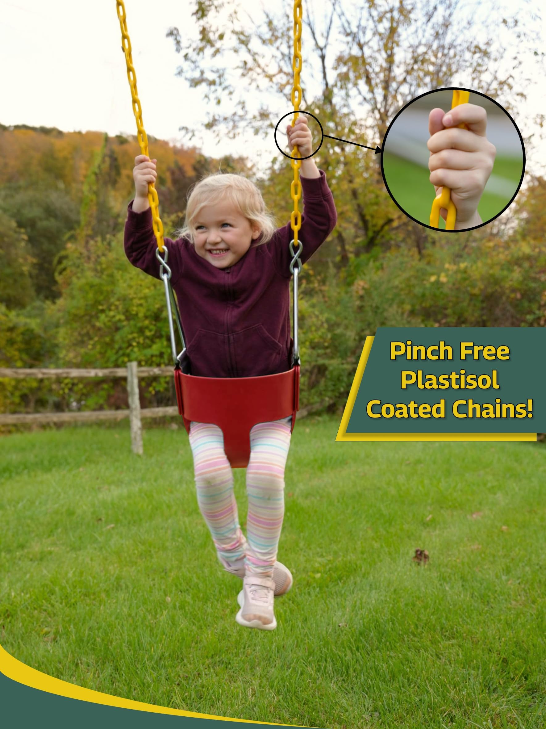 Asiento de Columpio para Bebés con Cubierta Completa de - Imagen 6