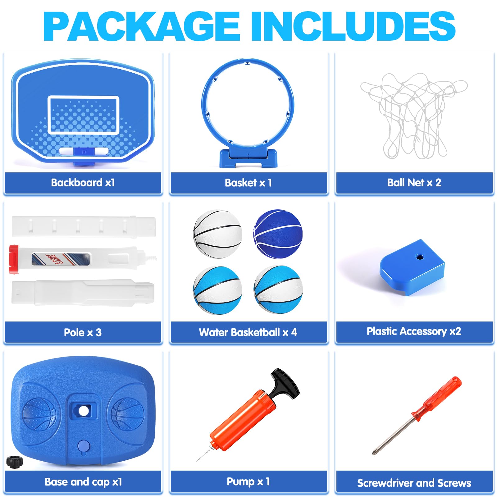 Aro de Baloncesto para Piscina Aro de Baloncesto para - Imagen 8