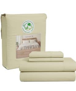 Juego de sábanas de algodón 100% tamaño Queen - Juego de