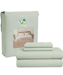 Juego de Sábanas de Algodón 100% LANE Linen Queen - Juego