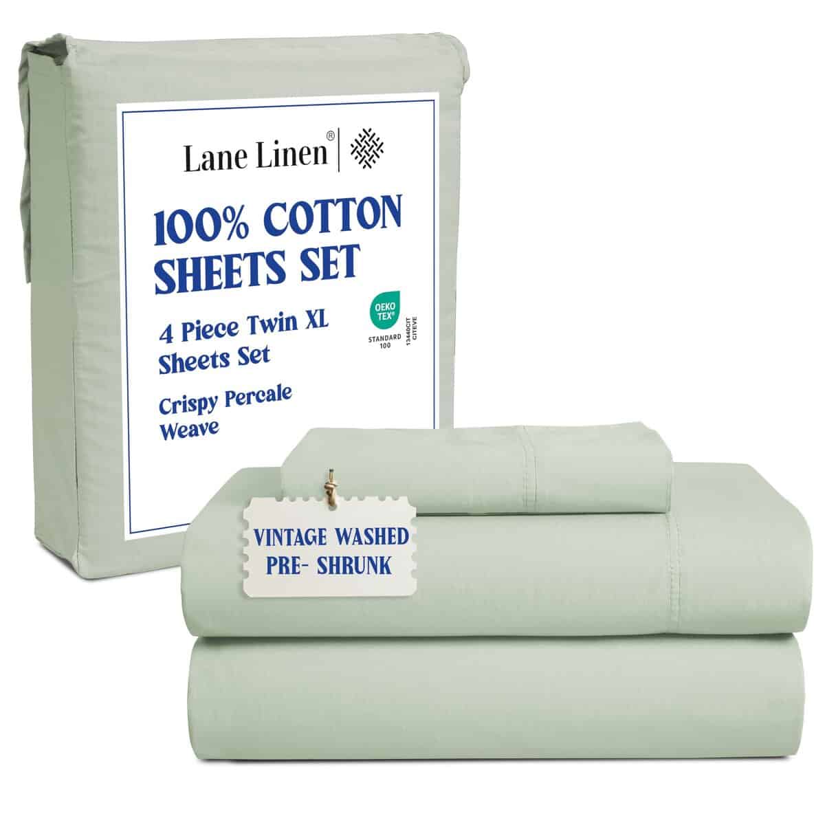 Juego de sábanas y fundas de almohada extra largas LANE