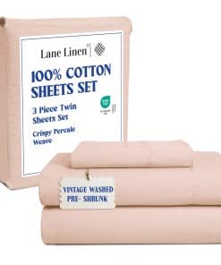 Juego de Sábanas de Lino Lane 100% Algodón Mercerizado