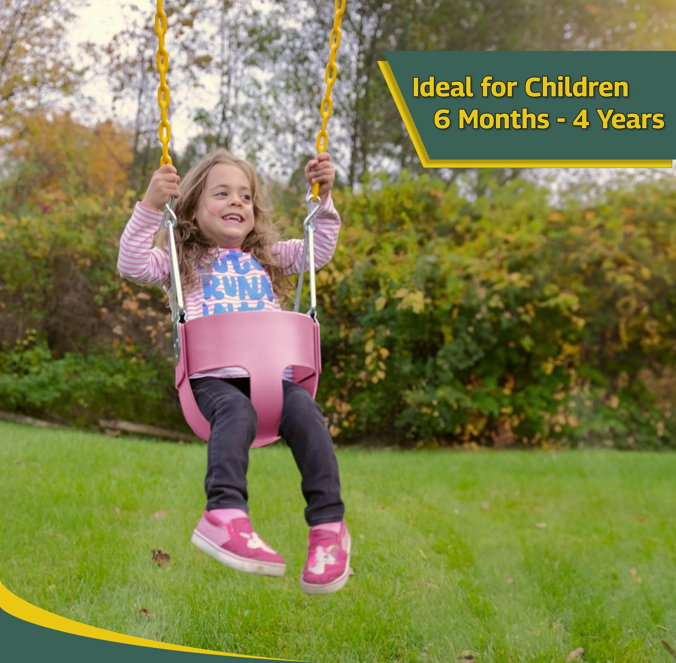 Columpio para niños de alta resistencia tipo balde completo - Imagen 7