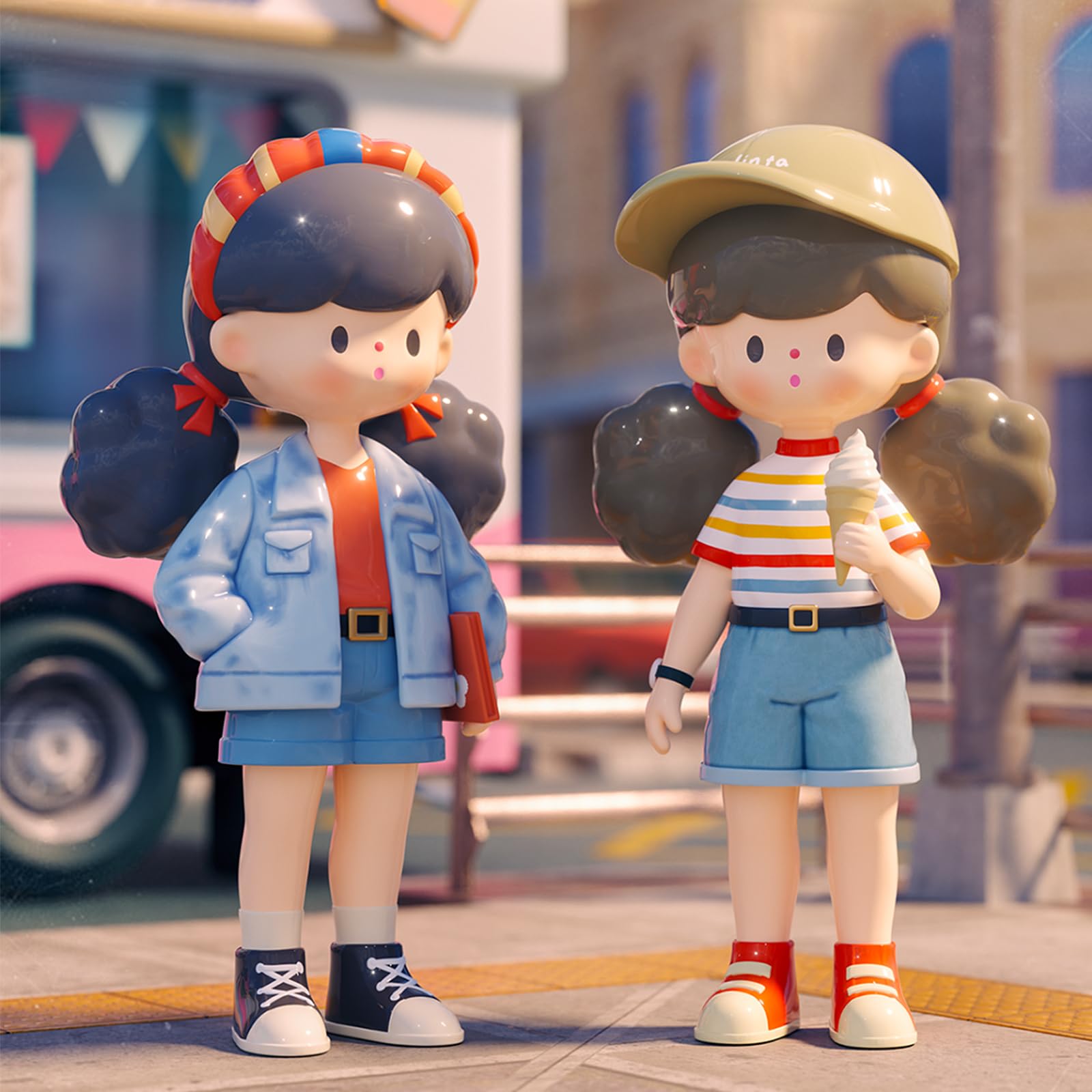 BEEMAI Molinta Serie de Chicas Retro 9PCs (Set de 9 Sin - Imagen 7