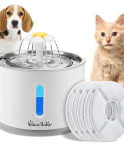 Bebedero Automático de Fuente para Mascotas con LED 2.4L